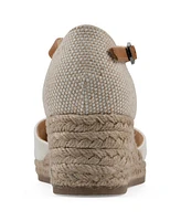 White Mountain Women's Maintain Espadrille Wedge Sandals