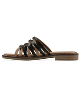 White Mountain Women's Mazy Slip-On Flat Sandals