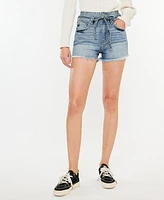 Kancan Women's Ultra High Rise Denim Shorts