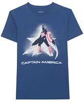 Captain America Little & Big Boys Short Sleeve T-Shirt