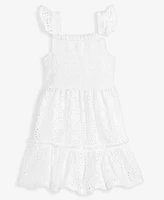 On 34th Cotton Eyelet-Embroidered Smocked Dress - Toddler, Exclusively at Macy's