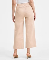 On 34th Women's Mid Rise Cropped Wide-Leg Chino Pants, Exclusively at Macy's