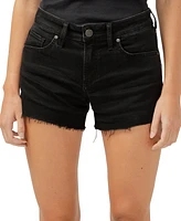 Silver Jeans Co. Women's Boyfriend Mid Rise Luxe Stretch Shorts