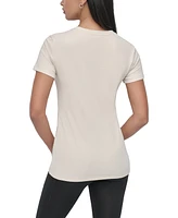 Dkny Sport Women's Ombre Outline-Logo Crewneck T-Shirt