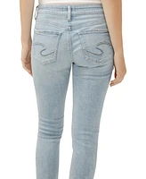 Silver Jeans Co. Women's Girlfriend Mid Rise Slim Leg