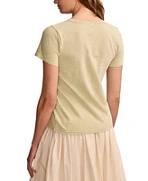 Lucky Brand Women's Embroidered Classic Crewneck Cotton T-Shirt