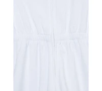 Little Me Baby Girls Pom Hooded Zip Swim Cover-Up