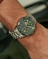 Citizen Men's Promaster Eco Navihawk Chronograph Stainless Steel Bracelet Watch 40mm