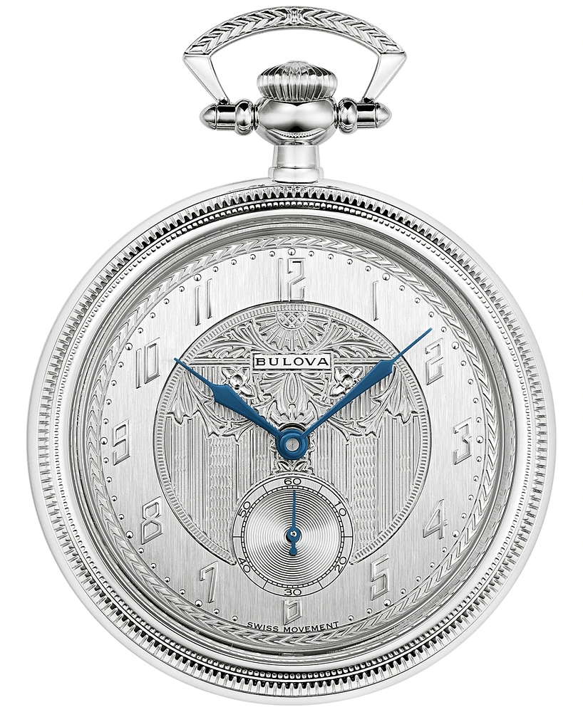 Bulova 150th Anniversary Limited Edition Men's Art Deco Stainless Steel Chain Watch 45.5mm