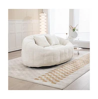 Bean Bag Chair Sofa, Memory Foam Lazy Lounger for Living Room, Bedroom, Gaming, Indoor-The Pop Home