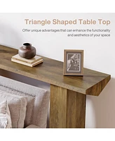 Tribesigns Farmhouse Console Table, 63-Inch Narrow Long Entryway Table, Wooden Sofa Table Behind Couch Skinny Hallway Table for Entrance, Foyer, Livin
