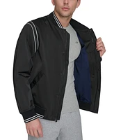 Champion Men's Varsity Stripe Bomber Jacket