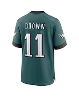 Nike Men's A.j. Brown Green Philadelphia Eagles Super Bowl Lix Patch Game Jersey