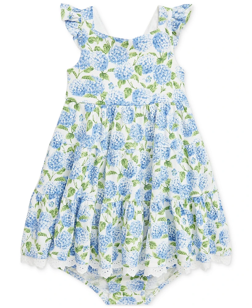 Polo Ralph Lauren Baby Floral Flutter-Sleeve Dress