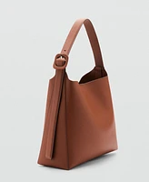 Mango Women's Buckle Detail Shopper Bag