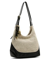 Madden Girl Fayew Woven Small Hobo Bag