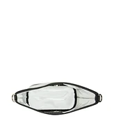 Madden Girl Cleo Clear Vinyl Bucket Crossbody Bag