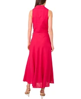 1.state Women's Collared Crossover Cropped Top