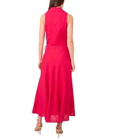 1.State Womens Collared Crossover Cropped Top A Line Maxi Skirt