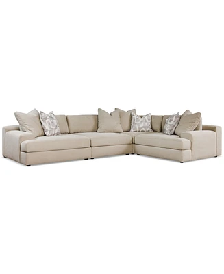 Klarke -Pc. L Sectional With Deep Seating