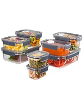 Sorbus 16Pc Airtight Clear Plastic Food Storage Containers with Lids