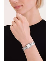 Rosefield Boxelle Women's Silver Tone Stainless Steel Bracelet Watch 19.5mm