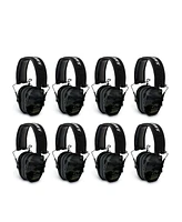 Walker's Razor Slim Ultra Low Profile Compact Design Earmuffs (Camo Gray) 8-Pack