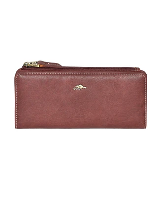 Slim Ladies Wallets With Top Zipper