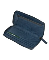 Slim Zipper Round Wallet