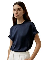 Contemporary Oversized Silk Top for Women
