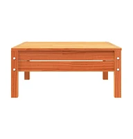 Patio Sofa with Cushions and Footstool Solid Wood Pine