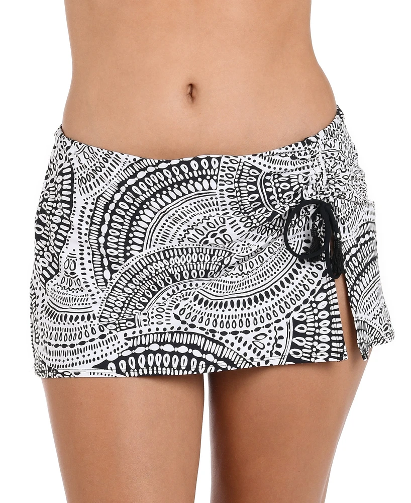 La Blanca Women's Dream Catcher Graphic-Print Swim Skirt