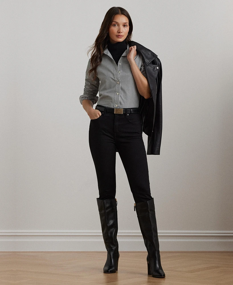 Lauren Ralph Women's High-Rise Skinny Ankle Jeans