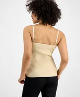 Guess Women's Isabeau Sleeveless Corset Button-Front Top