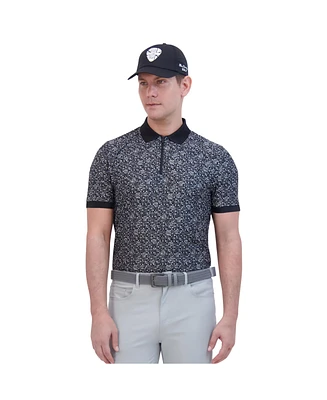 Ben Sherman Men's Mono Dots Tech Jersey Sports Fit Polo Shirt