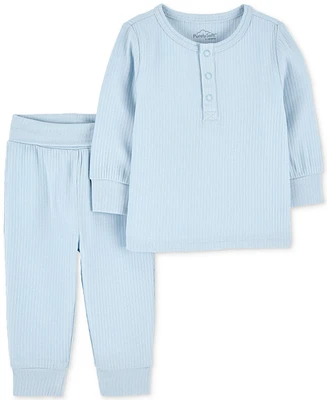 PurelySoft by Carter's Baby Boys 2-Pc. T-Shirt & Pants Set