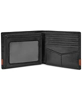 Men's Fossil Quinn Bifold With Flip Id Leather Wallet