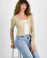 Guess Women's Nellie Metallic Cardigan