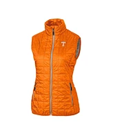 Cutter & Buck Women's Orange Tennessee Volunteers Rainier Full-Zip Puffer Vest