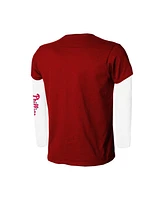 Stitches Big Boys and Girls Red/White Philadelphia Phillies Combo T-Shirt Set