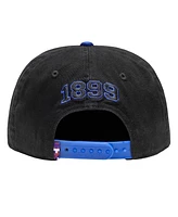 Fan Ink Men's Black/Blue Barcelona Wander Snapback Hat