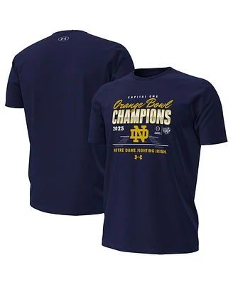 Under Armour Men's Navy Notre Dame Fighting Irish College Football Playoff 2025 Orange Bowl Champions T-Shirt