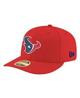 New Era Men's Red Houston Texans Omaha Low Profile 59FIFTY Fitted Hat