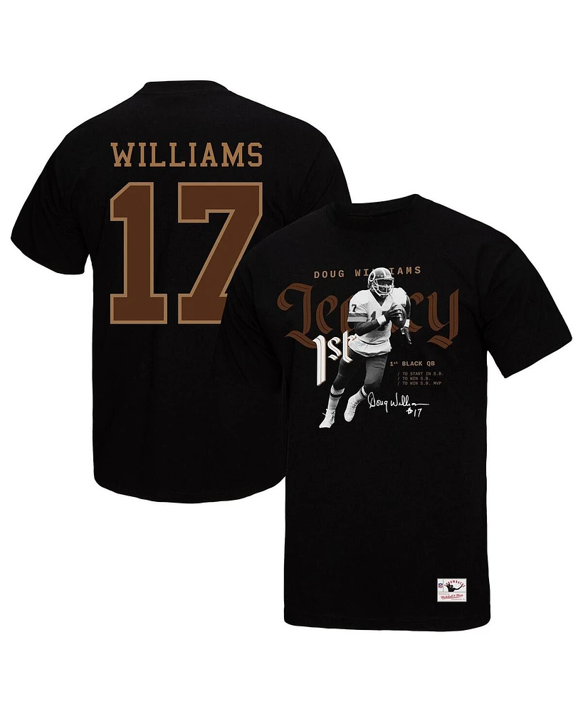 Mitchell & Ness Men's Doug Williams Black Washington Commanders Legacy Graphic T-Shirt