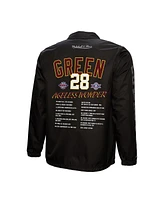 Mitchell & Ness Men's Darrell Green Black Washington Commanders Coaches Button-Up Jacket