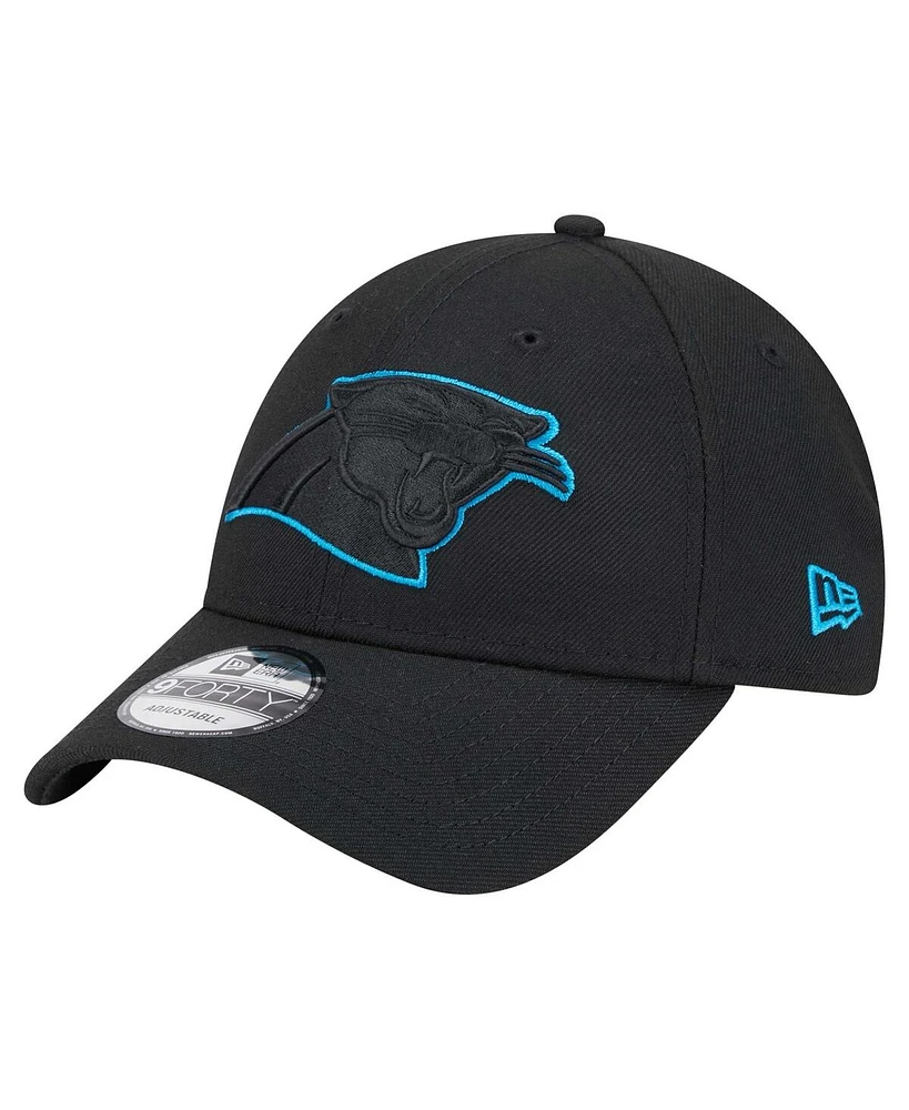 New Era Men's Black Carolina Panthers Momentum 9FORTY Adjustable Hat