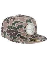 New Era Men's Pittsburgh Steelers Geo Camo 59FIFTY Fitted Hat