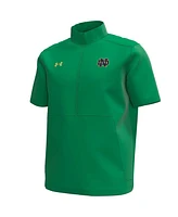 Under Armour Men's Kelly Green Notre Dame Fighting Irish Motivate Quarter-Zip Short Sleeve Top