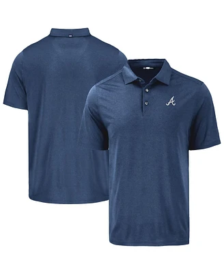 Cutter & Buck Men's Navy Atlanta Braves Coastline Epic Comfort Eco Polo