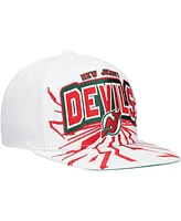 Mitchell & Ness Big Boys and Girls White New Jersey Devils After Shock Snapback Hat